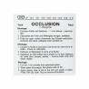 FEUILLE D'OCCLUSION 