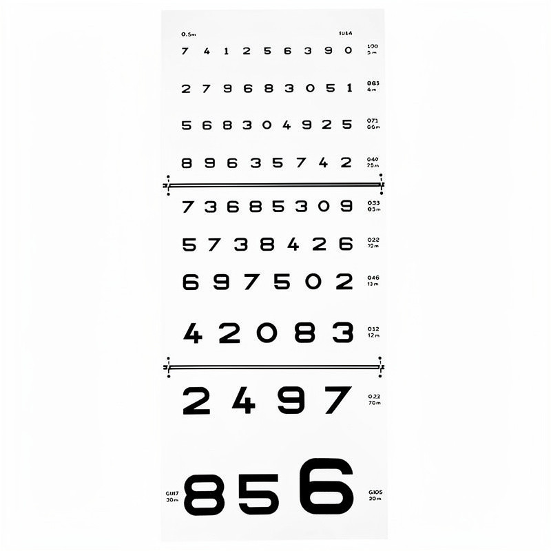 Echelle monoyer avec chiffres 