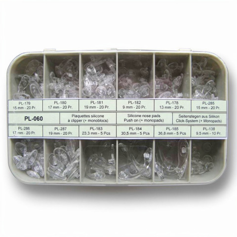 Assortiment de plaquettes à clipper en silicone 