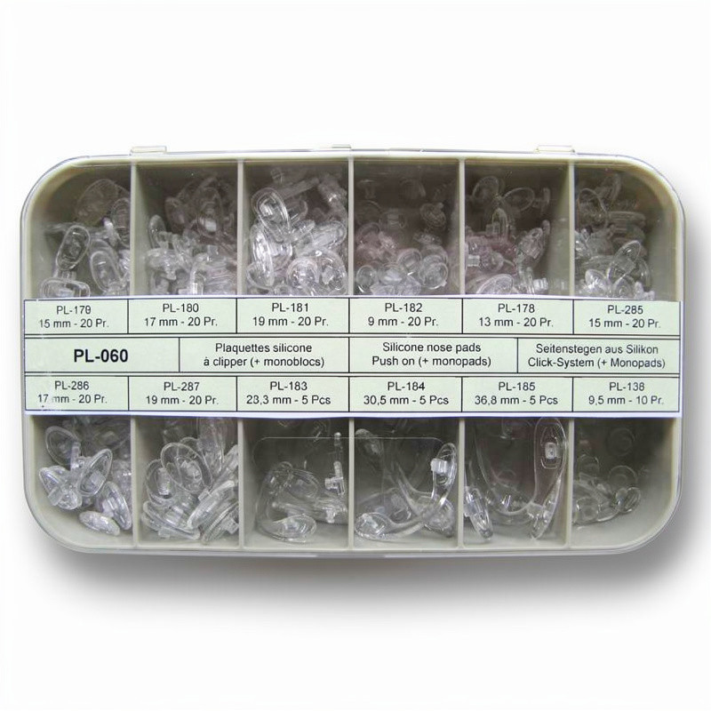 Assortiment de plaquettes à clipper en silicone 