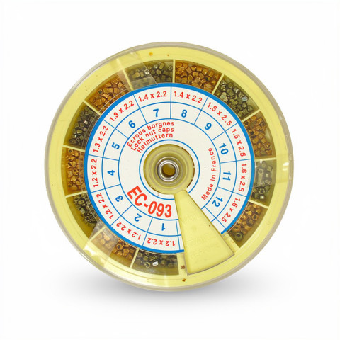 Assortiment écrous borgnes hexagonaux et étoile 