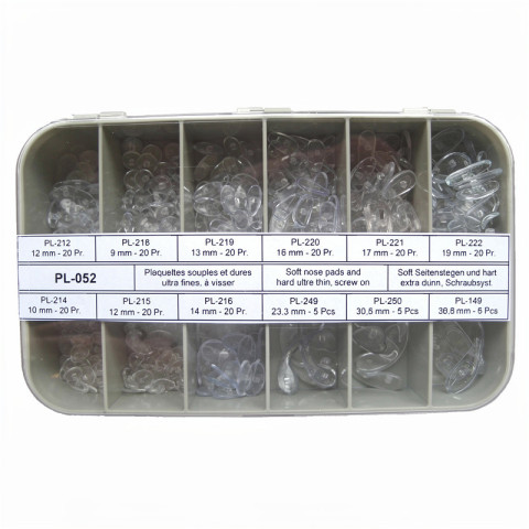 Assortiment de plaquettes à visser souple PVC inserts polycarbonate 