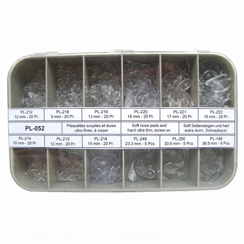 Assortiment de plaquettes à visser souple PVC inserts polycarbonate 