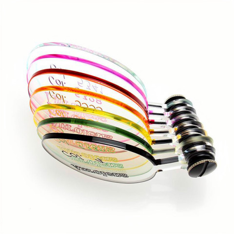 Assortiment verres bords colorés 