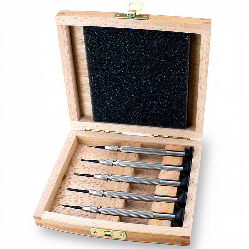Assortiment tournevis à morille coffret en bois 
