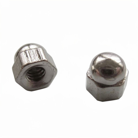 Ecrous hexagonaux borgnes maillechort