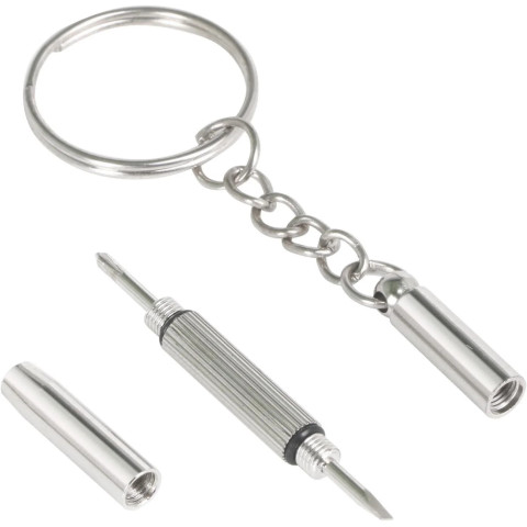 TOURNEVIS DE POCHE - 3 FONCTIONS NICKELE  10PCS