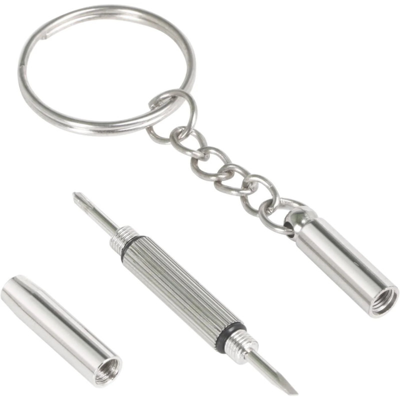 TOURNEVIS DE POCHE - 3 FONCTIONS NICKELE  10PCS