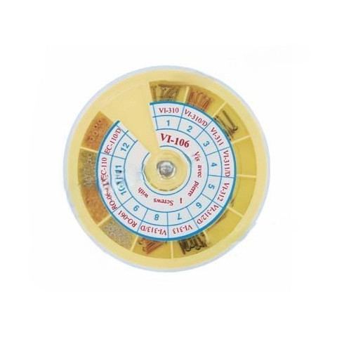 Assortiment vis incrustation pierres 